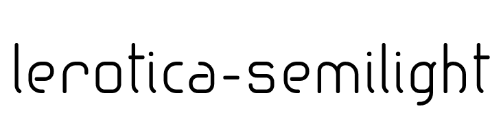 lerotica-semilight  font caratteri gratis