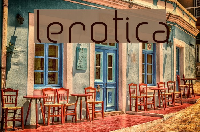 lerotica Font examples