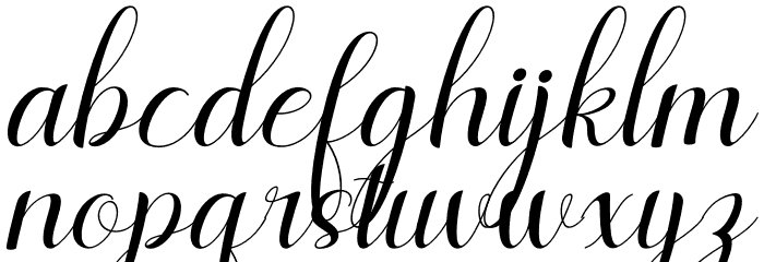 lesley lovely Italic Font LOWERCASE