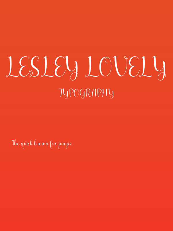 lesley lovely Poster