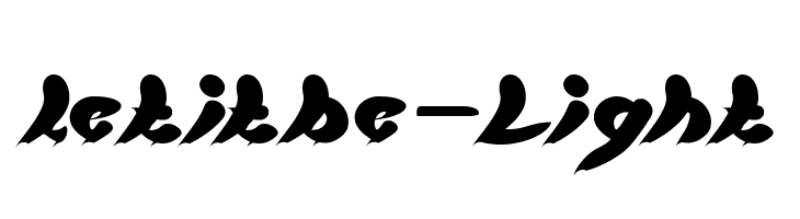 let it be-Light  Free Fonts Download