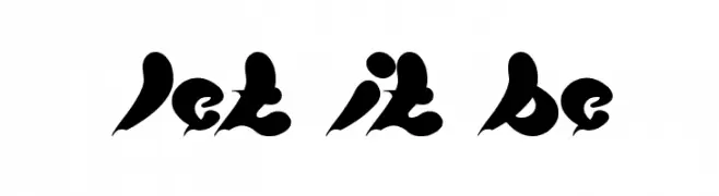 let it be  font caratteri gratis