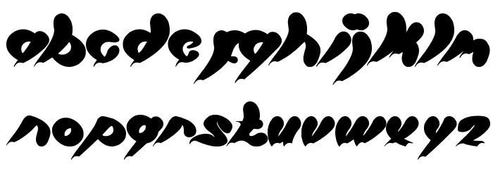 let it be Font LOWERCASE