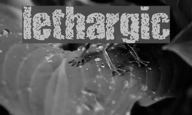 lethargic Font examples