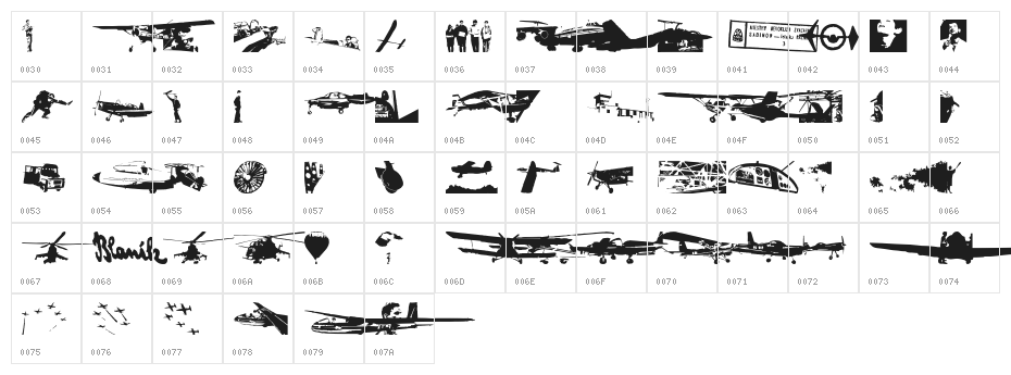 letiskovy flashtrace Character Map