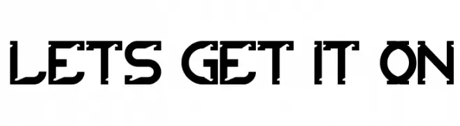 lets get it on  免费字体下载