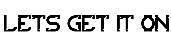 lets get it on  Free Fonts Download