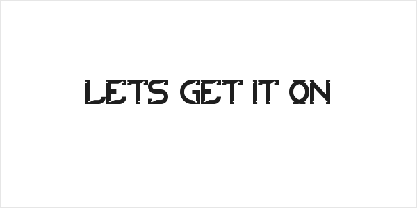 lets get it on Logo