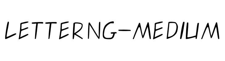 letterng-medium  Free Fonts Download