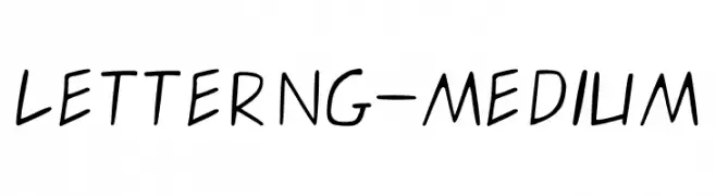 letterng-medium  Frei Schriftart Herunterladen