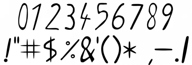 letterng-medium フォント その他の文字