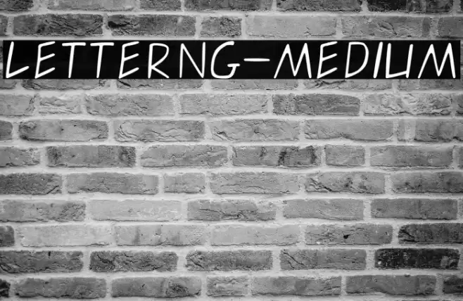 letterng-medium フォント examples