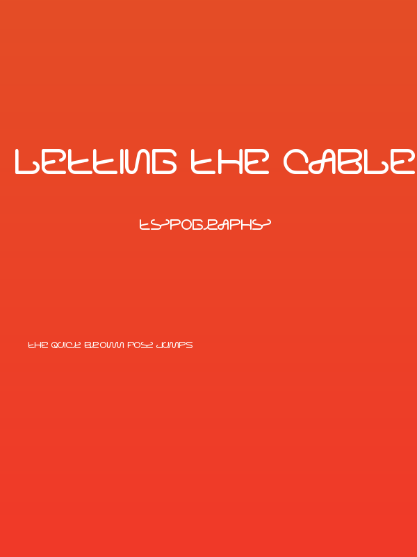 letting the cable sleep Poster
