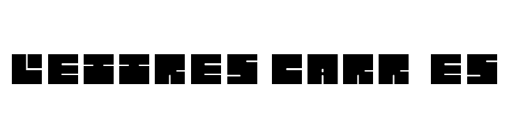 lettres carrées Font
