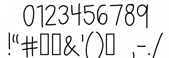 lex Font OTHER CHARS