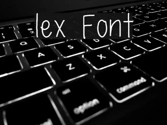 lex Font examples