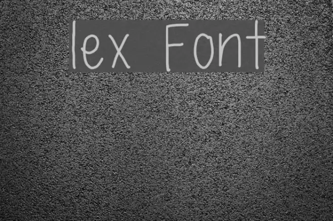 lex Font examples