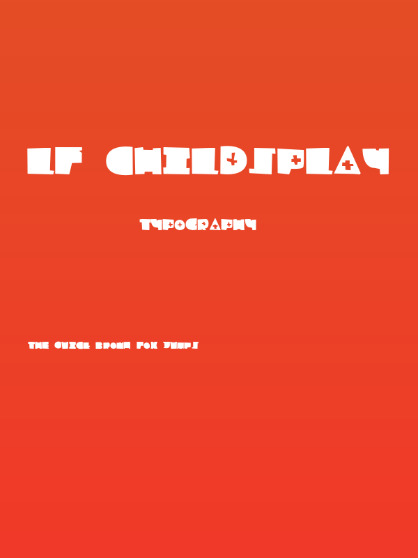 LF Childsplay Poster