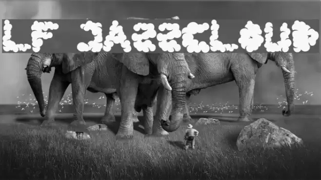 LF Jazzcloud Font examples