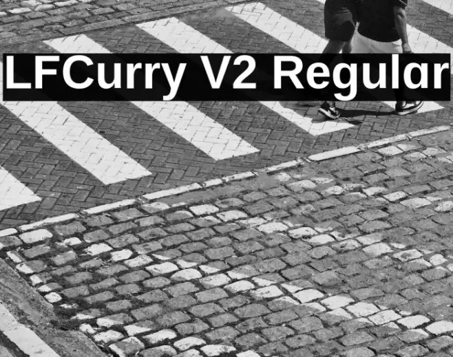 LFCurry V2 Regular 字体 examples