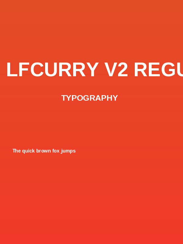 LFCurry V2 Regular Poster