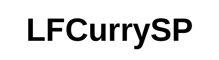 LFCurrySP  Frei Schriftart Herunterladen