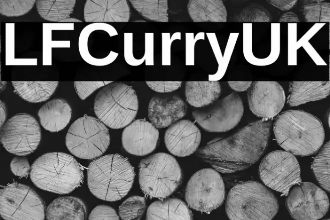 LFCurryUK Font examples