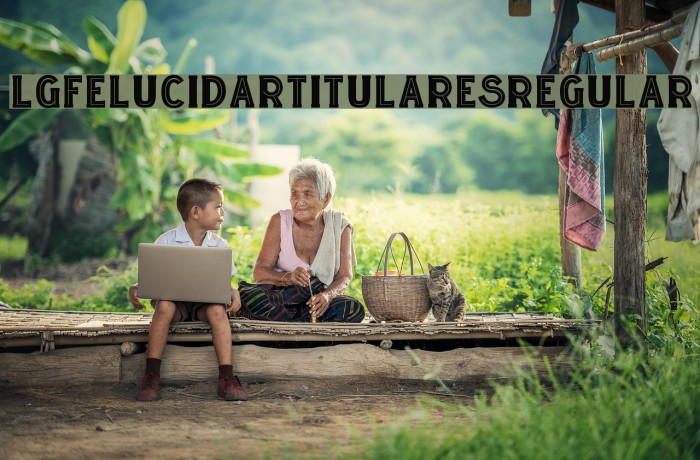 LGFELUCIDARTITULARES-Regular Font examples