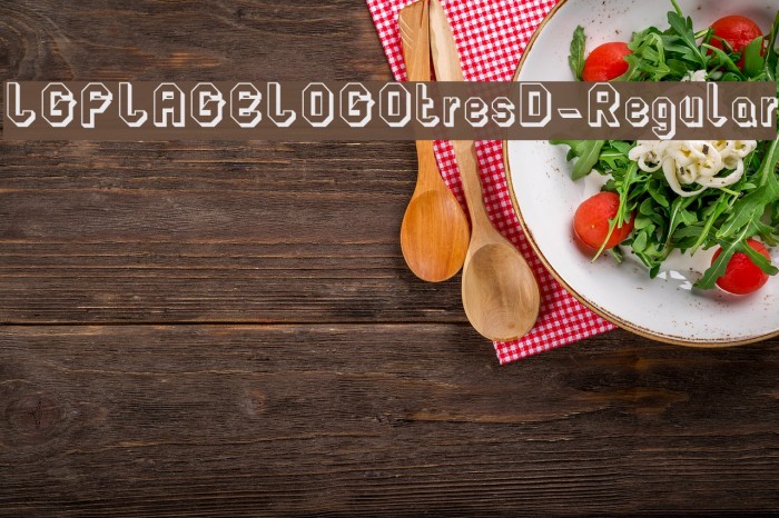 LGFLAGELOGOtresD-Regular Polices examples