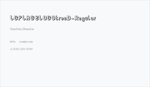 LGFLAGELOGOtresD-Regular Business Card