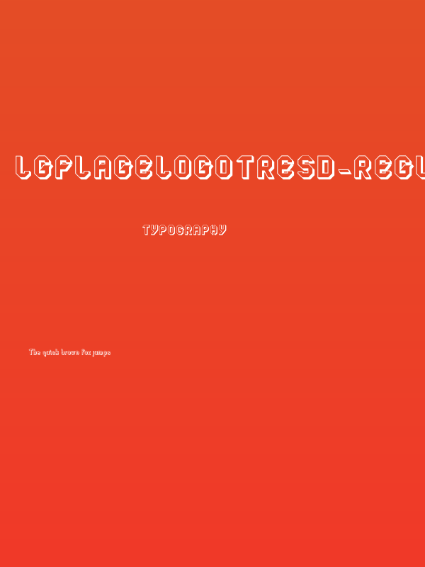 LGFLAGELOGOtresD-Regular Poster