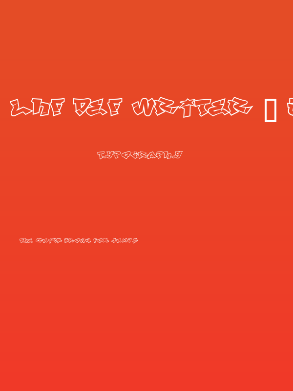 LHF Def Writer | BASE Poster