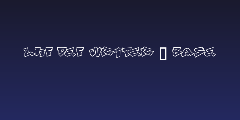 LHF Def Writer | BASE Social Header