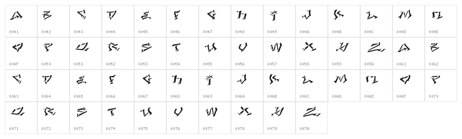LHF Def Writer | CONVEX Character Map