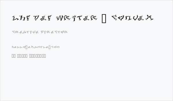 LHF Def Writer | CONVEX Business Card