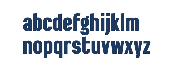 LIBAS SANS Lowercase