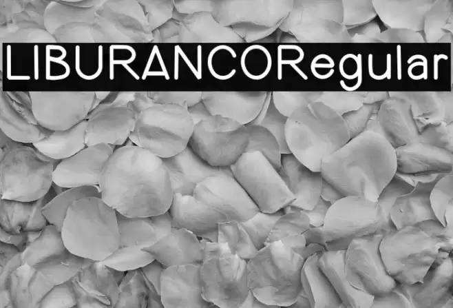 LIBURANCORegular Font examples
