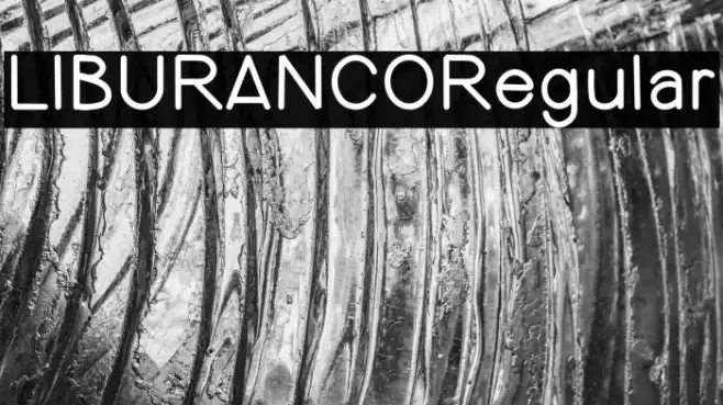 LIBURANCORegular Font examples