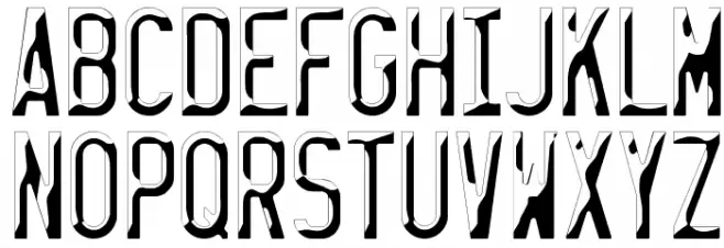 LICENSE PLATE USA Шрифта строчной