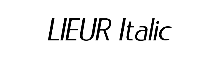 LIEUR Italic  font caratteri gratis
