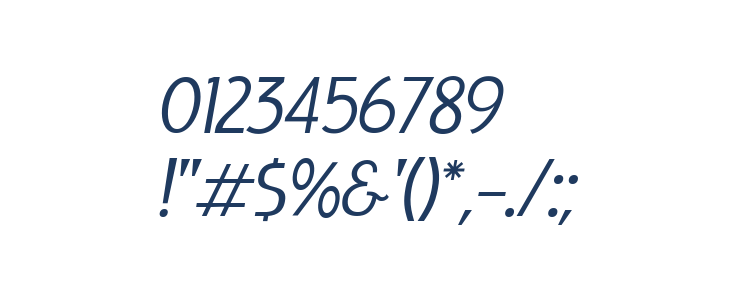 LIEUR Italic Other Characters