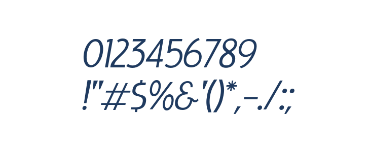 LIEUR-Italic Other Characters