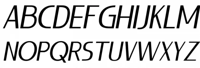 LIEUR-Italic Schriftart Groß