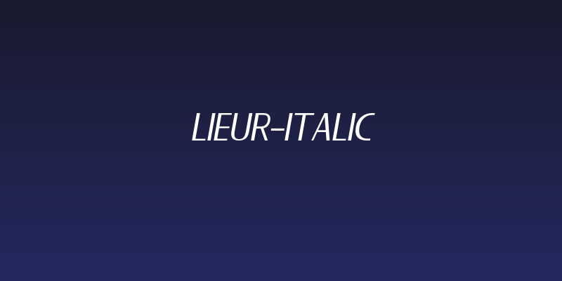 LIEUR-Italic Social Header