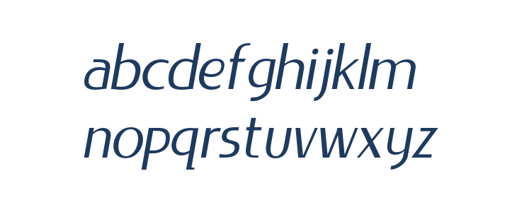 LIEUR-Italic Lowercase