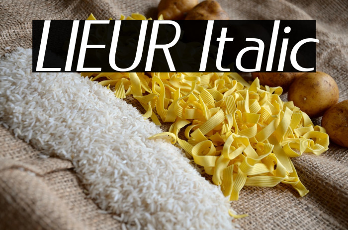 LIEUR Italic Example 2