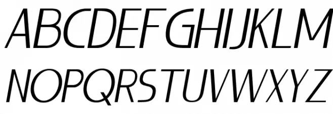 LIEUR Light Italic Schriftart Groß