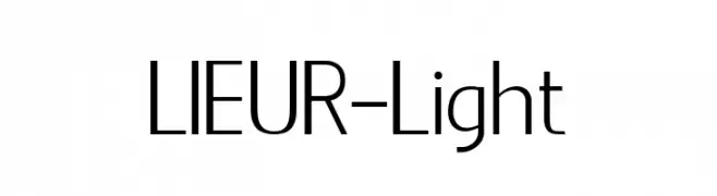 LIEUR-Light  フリーフォントのダウンロード