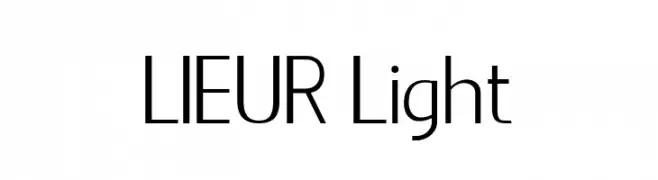 LIEUR Light  Free Fonts Download
