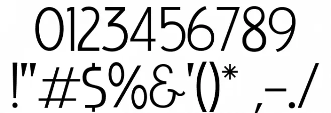 LIEUR Light Font OTHER CHARS